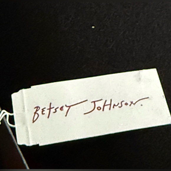 Betsey Johnson NWT Fun Pink & Green Rhinestone Tulip Silver Tone Necklace (J155) - Picture 8 of 8